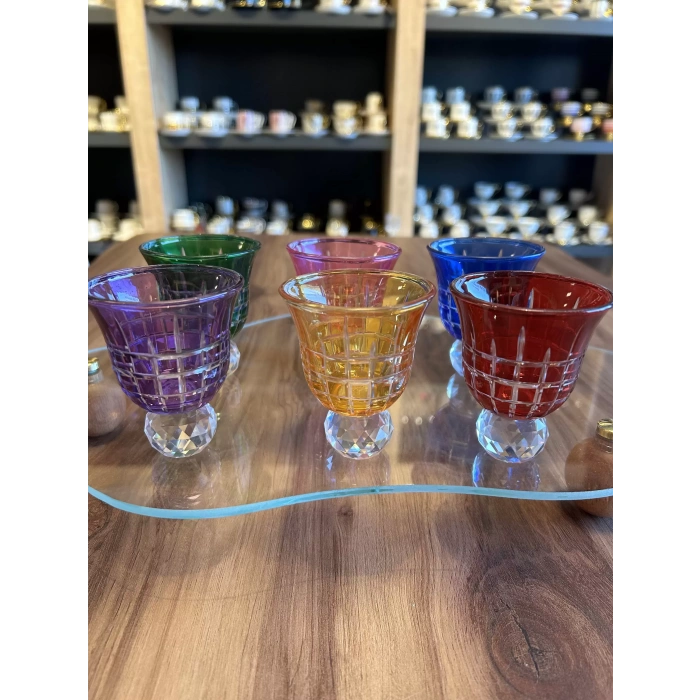 6 lı kıristal İkramlık