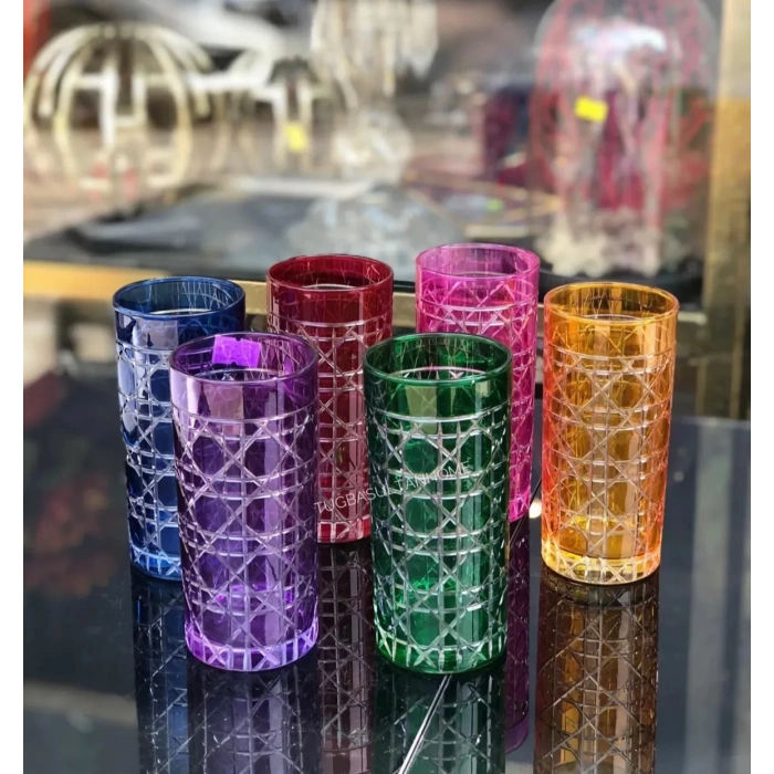 6 lı kristal bardak