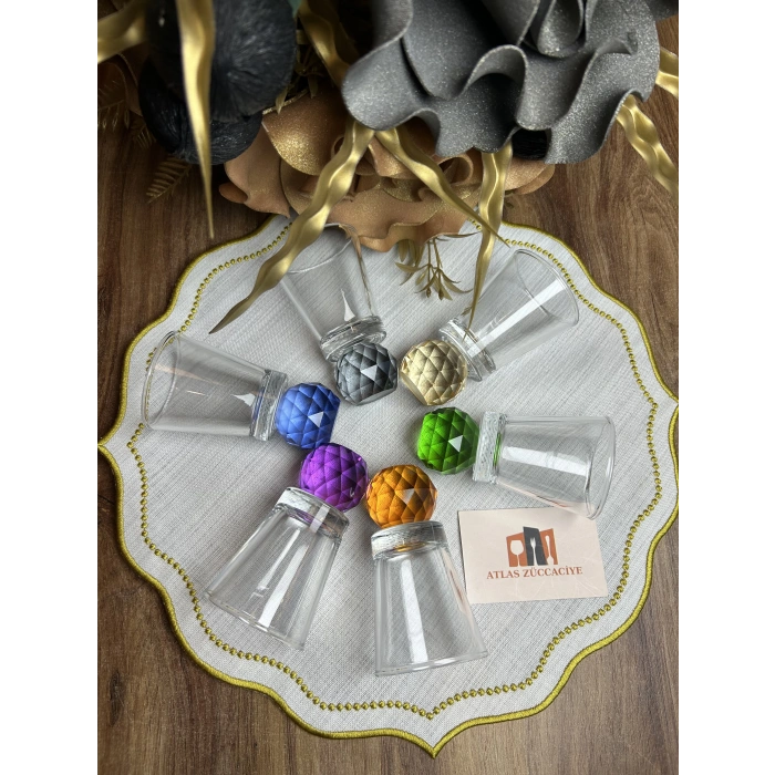 6 lı kristal kahve yanı bardak