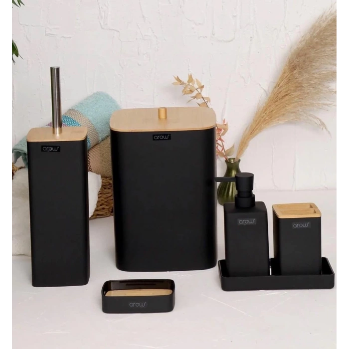 6 parça akrilik banyo seti