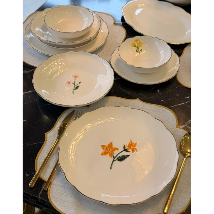 24 parça porselen yemek takımı