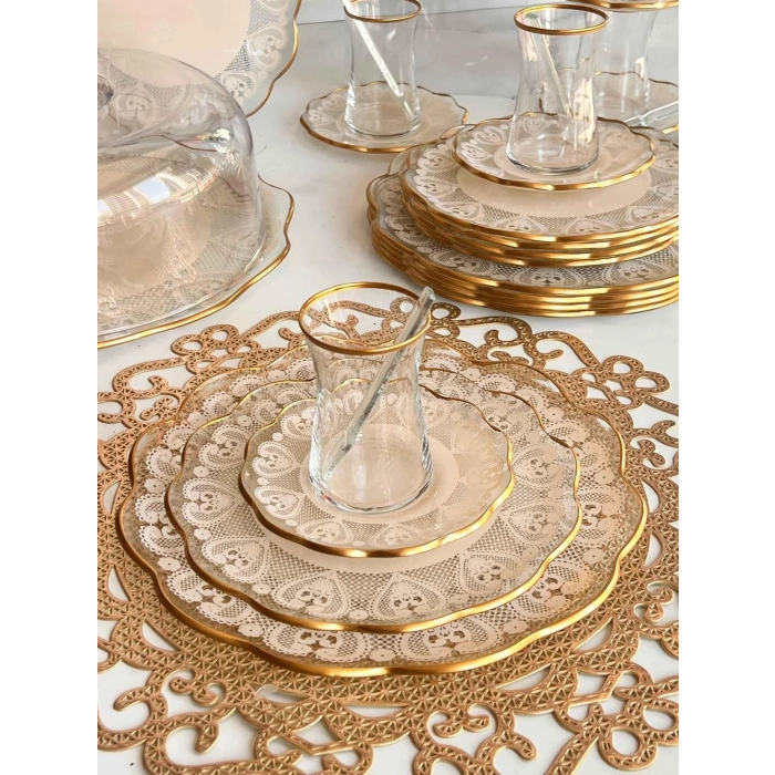 34 parça cam ikram seti