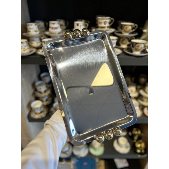 Çelik tepsi 33x23 cm