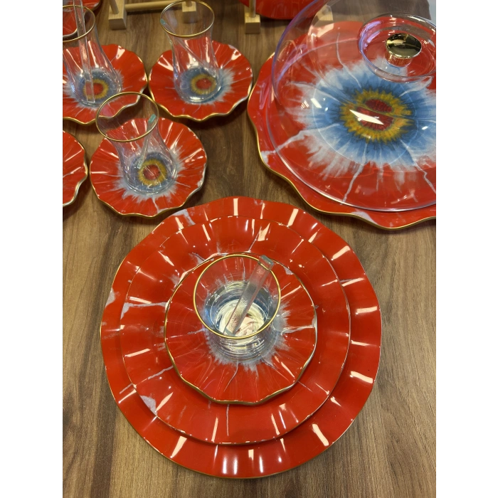 34 parça cam ikram seti