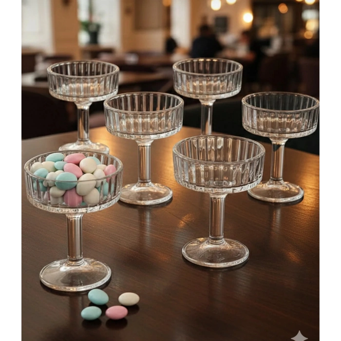 6 lı cam İkramlık