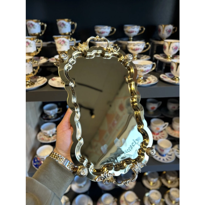 1 adet ayaklı sunum tepsisi