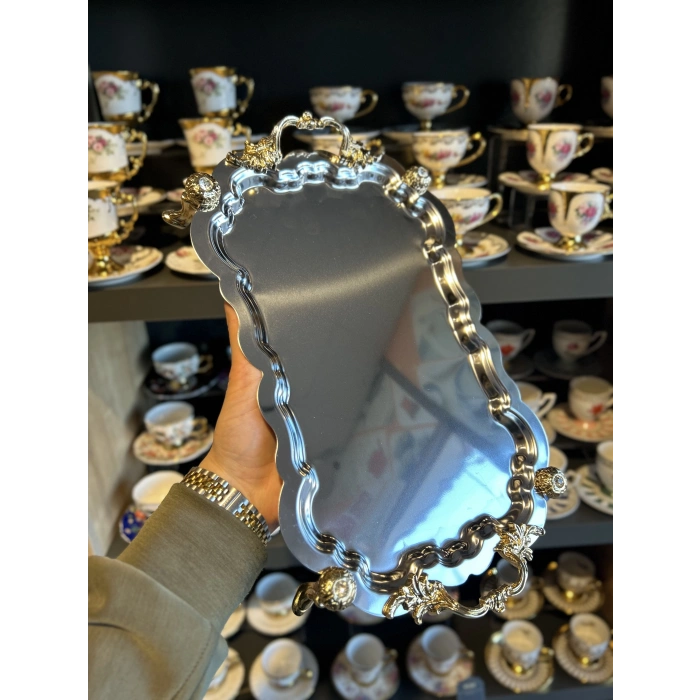 1 adet ayaklı sunum tepsisi