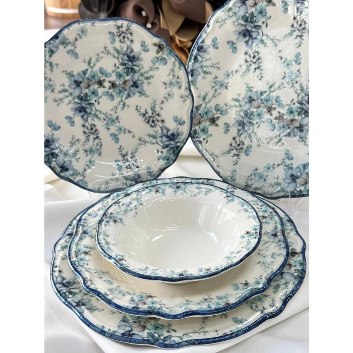 6 kişilik porselen yemek takımı