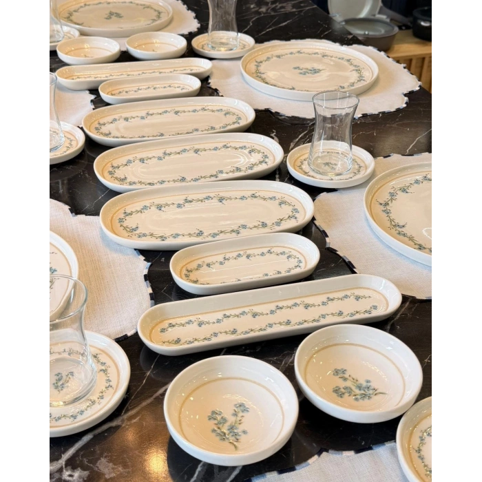 29 parça porselen kahvaltı takımı