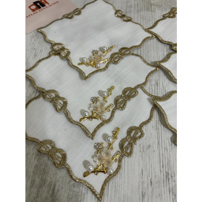 6 adet sunum peçetesi