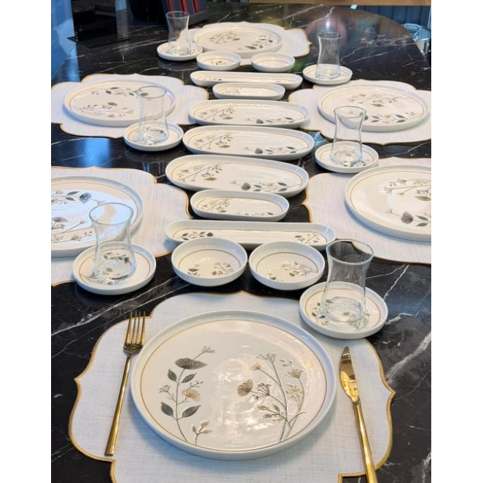 29 parça porselen kahvaltı takımı