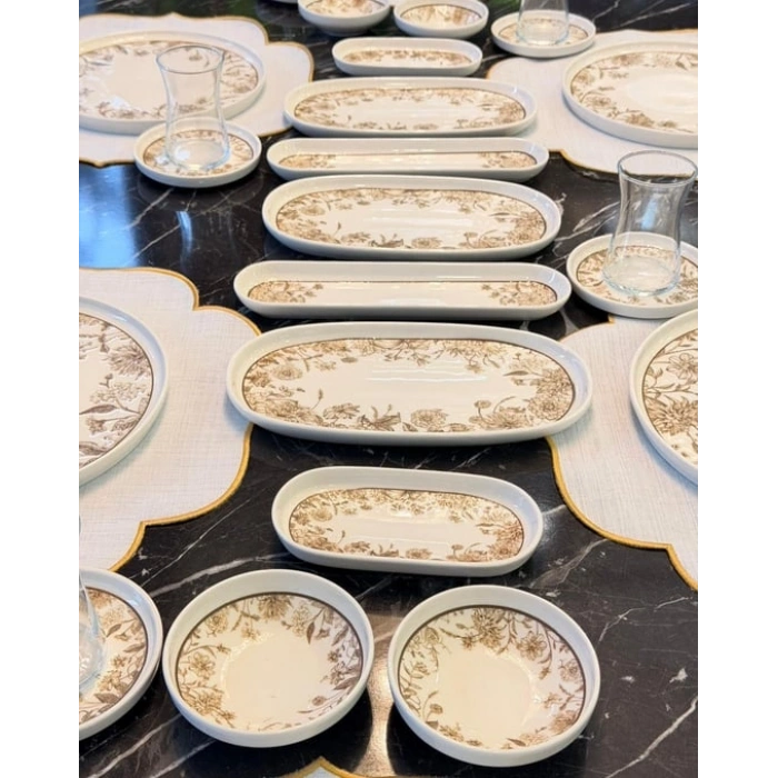 29 parça porselen kahvaltı takımı