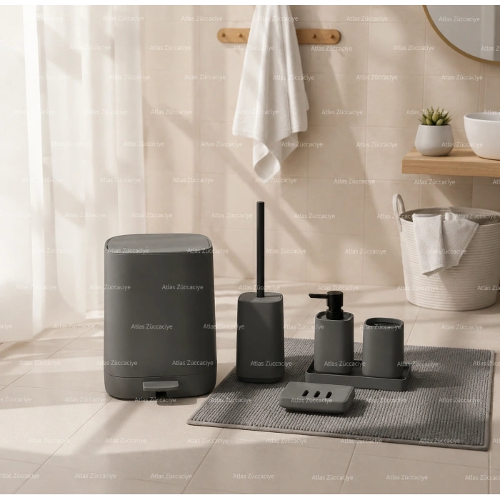 6 parça akrilik banyo takımı