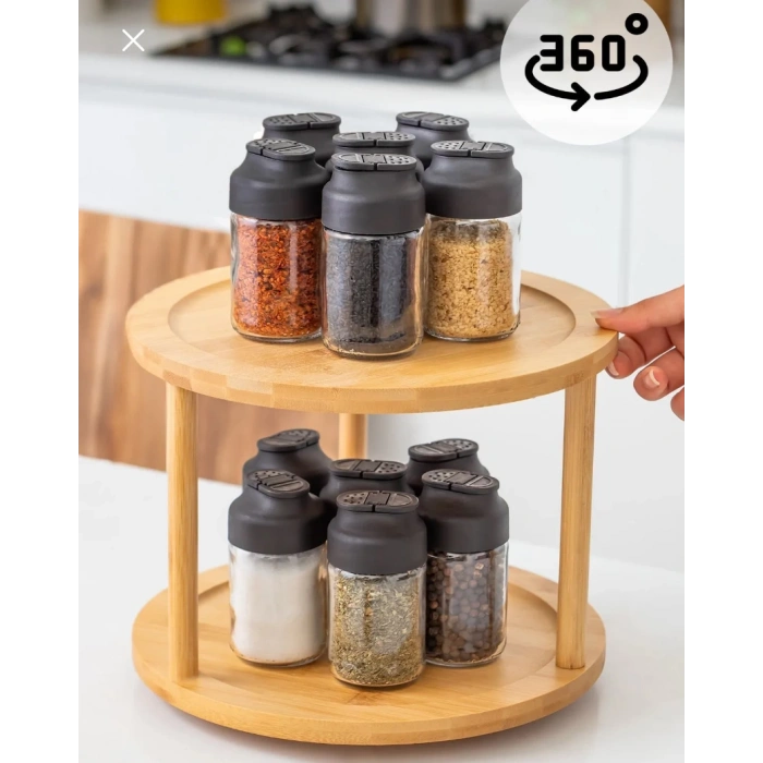 Bambu 2 katlı dönen sunumluk