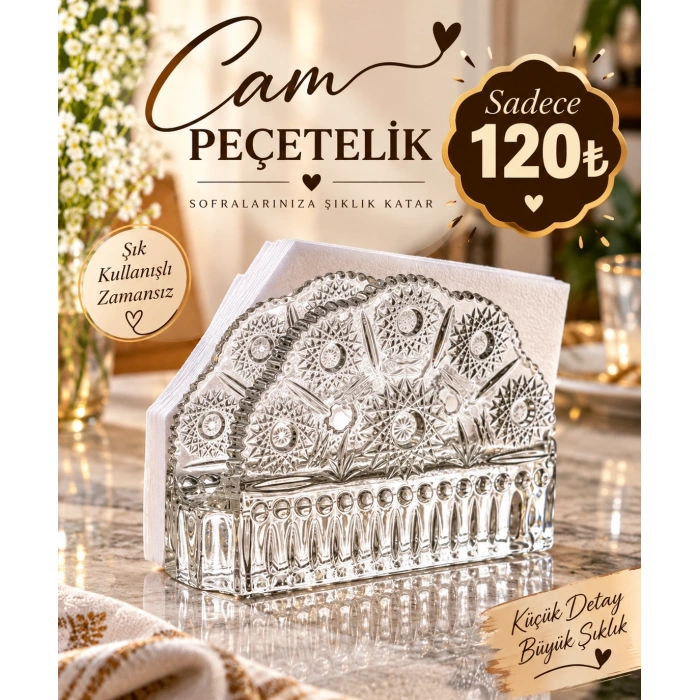 Cam peçetelik