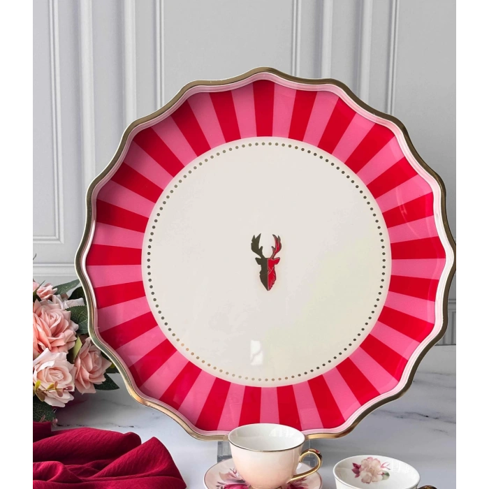 Yuvarlak sevis tepsisi