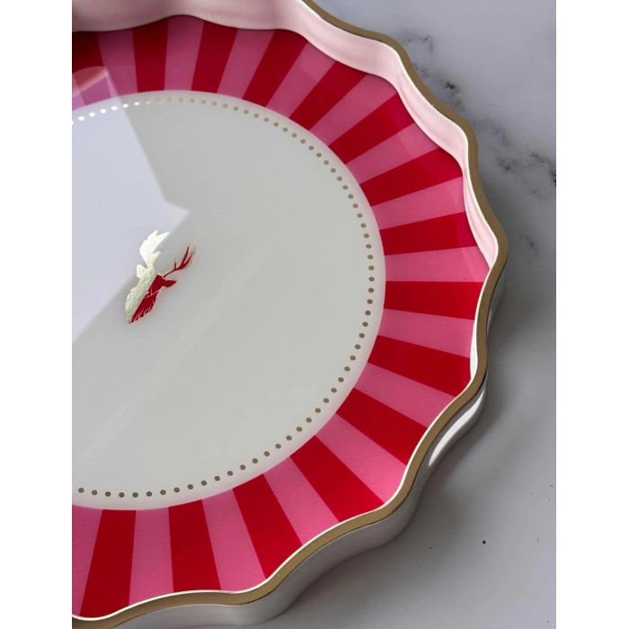 Yuvarlak sevis tepsisi