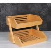 2 katlı bambu stant