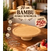 20 cm ayaklı bambu stand