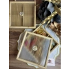 20x20 cm bambu 4 bölmeli organize