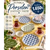24 parça porselen kahvaltı takımı