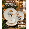 24 parça porselen yemek takımı