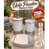 3 lü porselen banyo seti