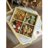 4 bölmeli bambu organizer 20x/20