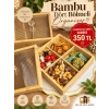 4 bölmeli bambu organizer 20x/20
