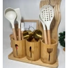 4 parça bambu kaşıklık