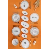 46 parça 12 kişilik yemek takımı