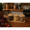 600 ml borosilikat cam kavanoz takımı