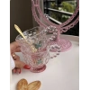 Kaşıklı cam kupa