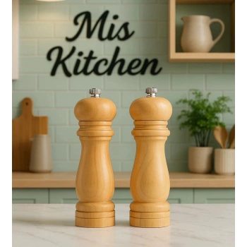 1 adet bambu tuz değirmeni