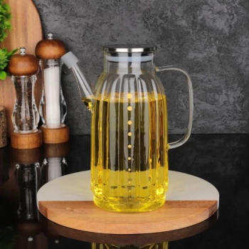 1 litre borosilikat cam yağdanlık