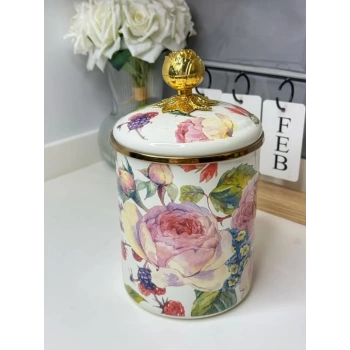 15 cm Emaye kavanoz