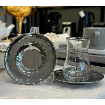 12 parça 6 kişilik çay seti