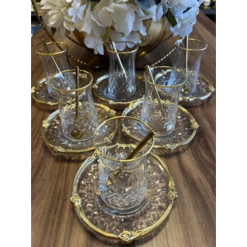 18 parça 6 kişilik çay seti