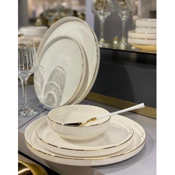 24 parça gold porselen yemek takımı