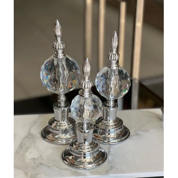 3 lü kristal aksesuar 25-23-21cm