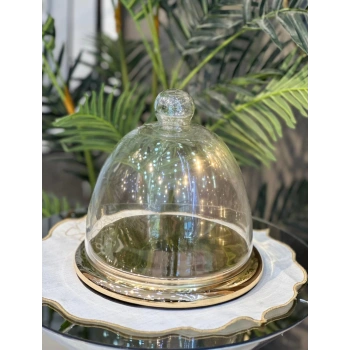 30cm cam kapaklı fanus