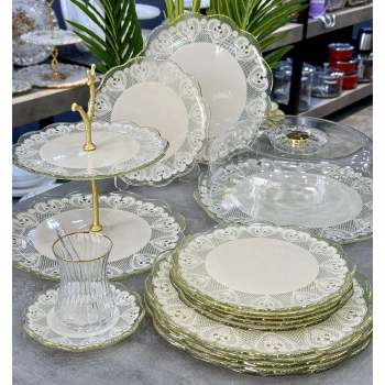 34 parça cam ikram seti