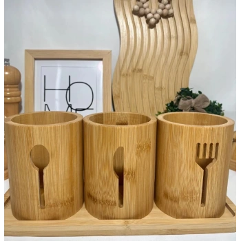 4 parça bambu kaşıklık