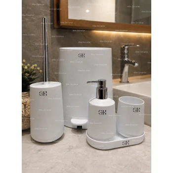 5 parça akrilik banyo takımı