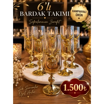 6 kişilik bardak takımı