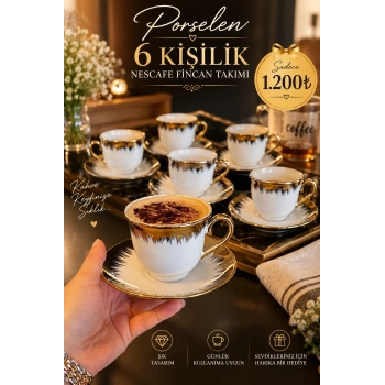 6 kişilik nescafe fincanı