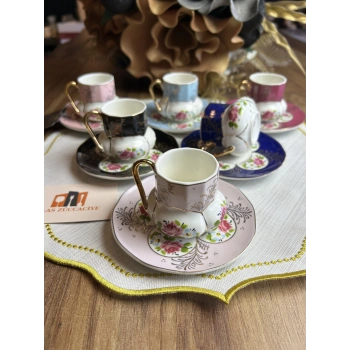 6 kişilik porselen fincan takımı