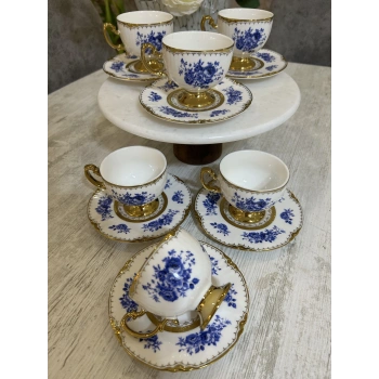 6 kişilik porselen fincan takımı