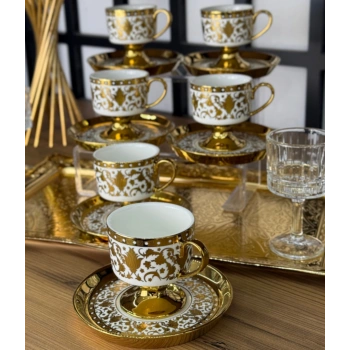 6 kişilik porselen fincan takımı