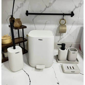 6 parça akrilik banyo seti